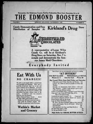 The Edmond Booster (Edmond, Okla.), Vol. 1, No. 28, Ed. 1 Friday, November 6, 1925