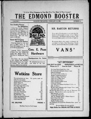 The Edmond Booster (Edmond, Okla.), Vol. 1, No. 43, Ed. 1 Friday, February 19, 1926