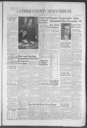 Primary view of object titled 'Latimer County News-Tribune (Wilburton, Okla.), Vol. 60, No. 13, Ed. 1 Thursday, December 5, 1957'.