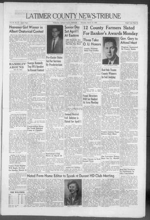 Latimer County News-Tribune (Wilburton, Okla.), Vol. 60, No. 27, Ed. 1 Thursday, March 13, 1958