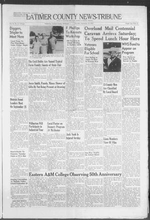 Latimer County News-Tribune (Wilburton, Okla.), Vol. 61, No. 2, Ed. 1 Thursday, September 18, 1958