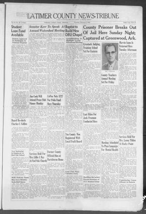 Primary view of object titled 'Latimer County News-Tribune (Wilburton, Okla.), Vol. 61, No. 22, Ed. 1 Thursday, February 5, 1959'.