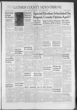 Latimer County News-Tribune (Wilburton, Okla.), Vol. 61, No. 24, Ed. 1 Thursday, February 19, 1959