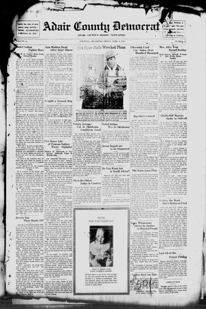 Adair County Democrat (Stilwell, Okla.), Vol. 33, No. 11, Ed. 1 Friday, April 4, 1930