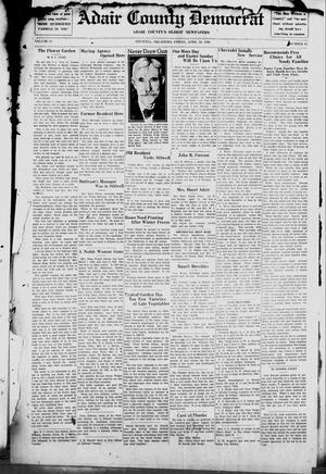 Adair County Democrat (Stilwell, Okla.), Vol. 33, No. 13, Ed. 1 Friday, April 18, 1930