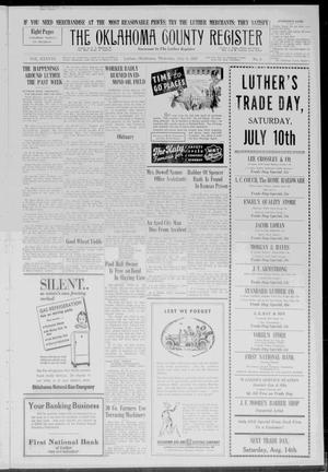 The Oklahoma County Register (Luther, Okla.), Vol. 38, No. 3, Ed. 1 Thursday, July 8, 1937