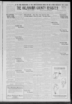 The Oklahoma County Register (Luther, Okla.), Vol. 38, No. 14, Ed. 1 Thursday, September 23, 1937