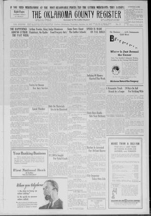 The Oklahoma County Register (Luther, Okla.), Vol. 38, No. 17, Ed. 1 Thursday, October 14, 1937