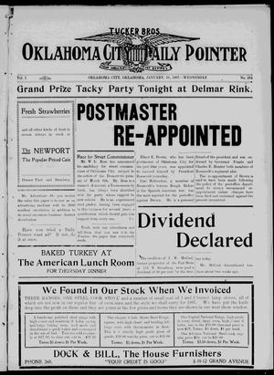 Primary view of object titled 'Oklahoma City Daily Pointer (Oklahoma City, Okla. Terr.), Vol. 1, No. 284, Ed. 1 Wednesday, January 16, 1907'.