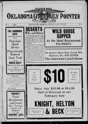 Oklahoma City Daily Pointer (Oklahoma City, Okla. Terr.), Vol. 2, No. 28, Ed. 1 Tuesday, February 19, 1907