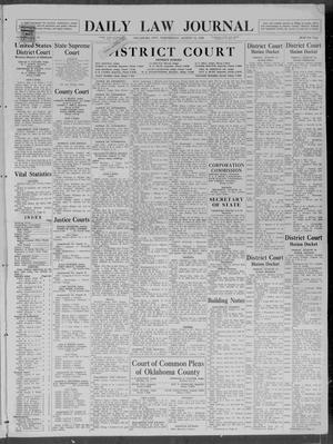 Daily Law Journal (Oklahoma City, Okla.), Vol. 13, No. 91, Ed. 1 Wednesday, August 12, 1936