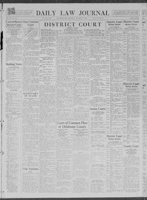 Daily Law Journal (Oklahoma City, Okla.), Vol. 13, No. 151, Ed. 1 Thursday, October 22, 1936