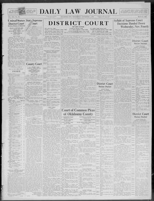 Daily Law Journal (Oklahoma City, Okla.), Vol. 13, No. 161, Ed. 1 Wednesday, November 4, 1936
