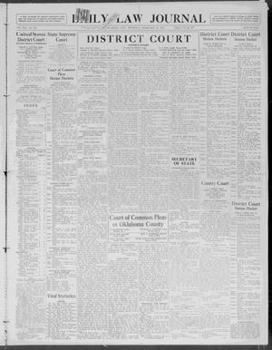 Primary view of object titled 'Daily Law Journal (Oklahoma City, Okla.), Vol. 13, No. 248, Ed. 1 Thursday, February 18, 1937'.
