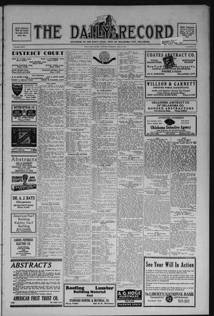 The Daily Record (Oklahoma City, Okla.), Vol. 27, No. 167, Ed. 1 Tuesday, July 22, 1930
