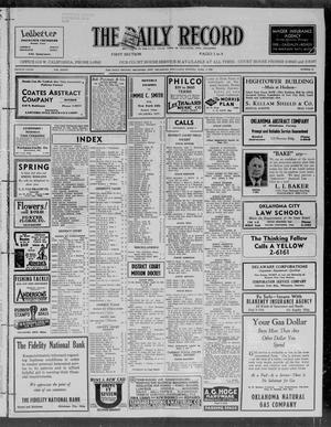 The Daily Record (Oklahoma City, Okla.), Vol. 33, No. 85, Ed. 1 Wednesday, April 8, 1936
