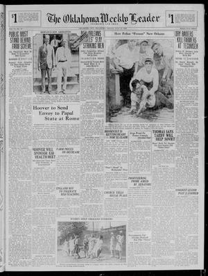 The Oklahoma Weekly Leader (Oklahoma City, Okla.), Vol. 10, No. 47, Ed. 1 Friday, July 12, 1929
