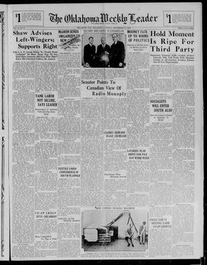 Primary view of object titled 'The Oklahoma Weekly Leader (Oklahoma City, Okla.), Vol. 11, No. 6, Ed. 1 Friday, September 27, 1929'.
