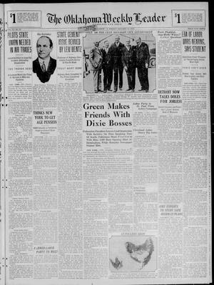 Primary view of object titled 'The Oklahoma Weekly Leader (Oklahoma City, Okla.), Vol. 11, No. 24, Ed. 1 Friday, January 31, 1930'.