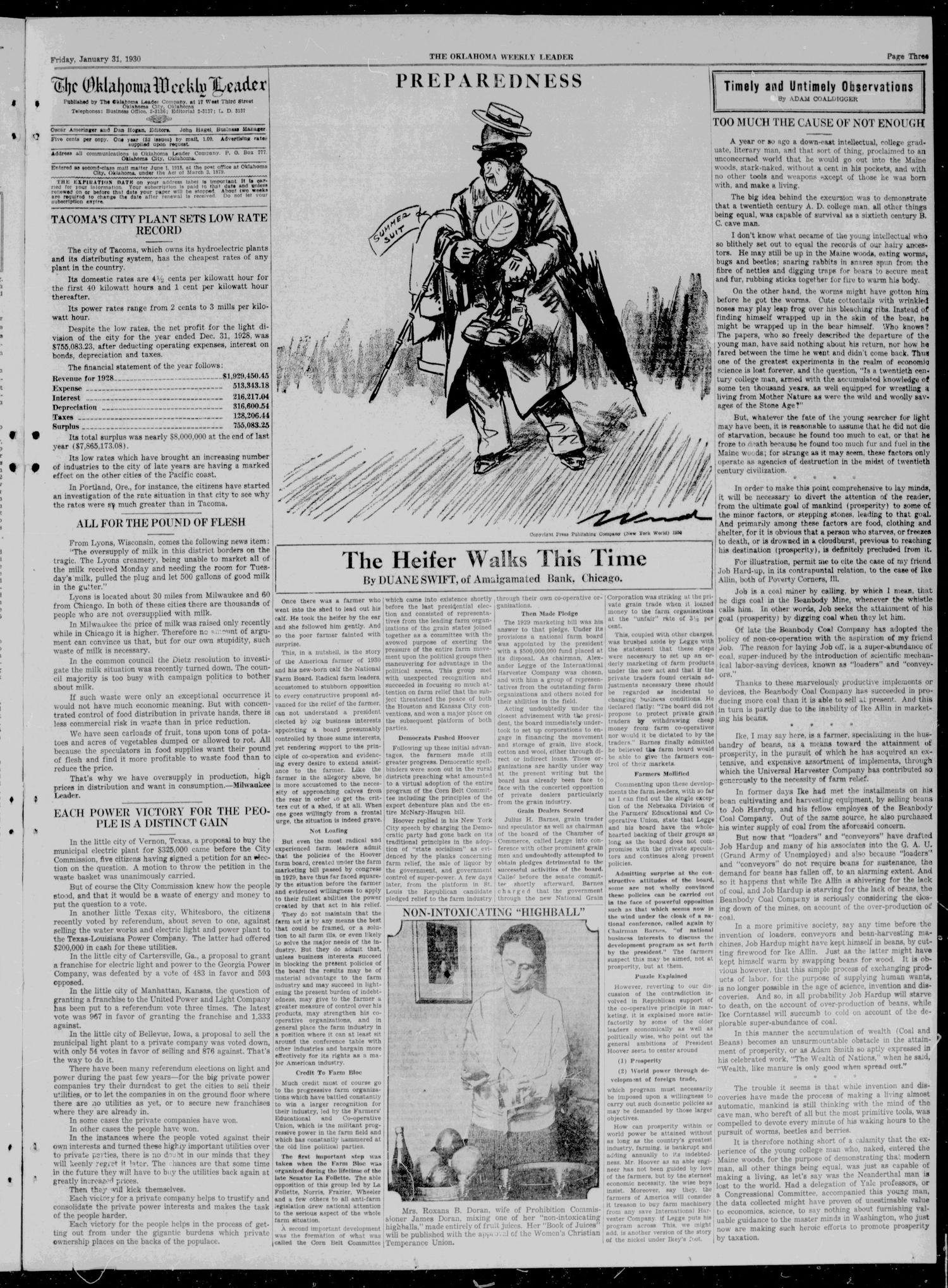 The Oklahoma Weekly Leader (Oklahoma City, Okla.), Vol. 11, No. 24, Ed. 1 Friday, January 31, 1930
                                                
                                                    [Sequence #]: 3 of 6
                                                