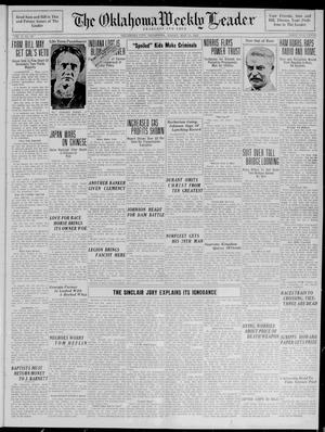 The Oklahoma Weekly Leader (Oklahoma City, Okla.), Vol. 9, No. 39, Ed. 1 Friday, May 11, 1928
