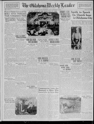 The Oklahoma Weekly Leader (Oklahoma City, Okla.), Vol. 10, No. 5, Ed. 1 Friday, September 14, 1928