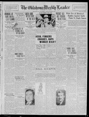 The Oklahoma Weekly Leader (Oklahoma City, Okla.), Vol. 10, No. 8, Ed. 1 Friday, October 5, 1928
