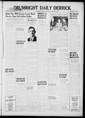 Drumright Daily Derrick (Drumright, Okla.), Vol. 29, No. 131, Ed. 1 Wednesday, January 15, 1941