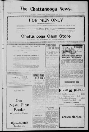 Primary view of object titled 'The Chattanooga News. (Chattanooga, Okla.), Vol. 16, No. 16, Ed. 1 Thursday, June 16, 1921'.