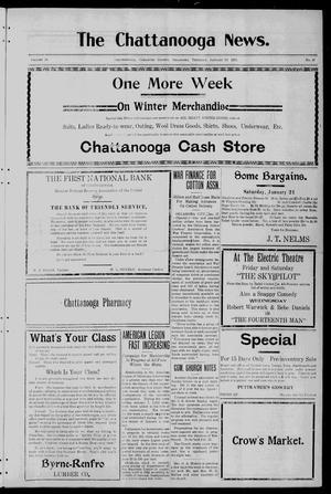 The Chattanooga News. (Chattanooga, Okla.), Vol. 16, No. 47, Ed. 1 Thursday, January 19, 1922