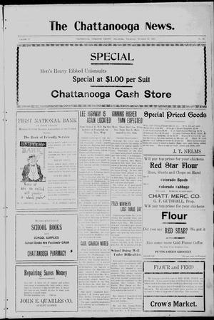 The Chattanooga News. (Chattanooga, Okla.), Vol. 17, No. 33, Ed. 1 Thursday, October 12, 1922