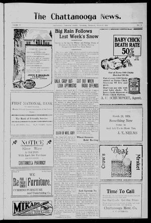The Chattanooga News. (Chattanooga, Okla.), Vol. 19, No. 5, Ed. 1 Thursday, March 27, 1924