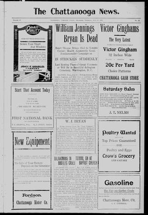 The Chattanooga News. (Chattanooga, Okla.), Vol. 20, No. 23, Ed. 1 Thursday, July 30, 1925