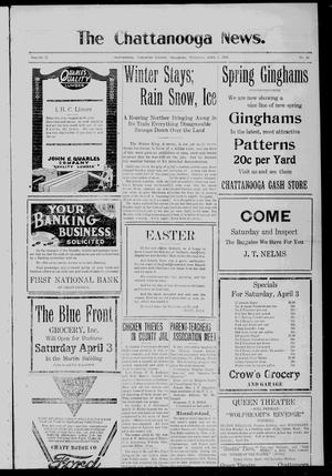 Primary view of object titled 'The Chattanooga News. (Chattanooga, Okla.), Vol. 21, No. 10, Ed. 1 Thursday, April 1, 1926'.