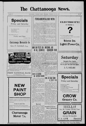 The Chattanooga News. (Chattanooga, Okla.), Vol. 22, No. 24, Ed. 1 Thursday, July 14, 1927