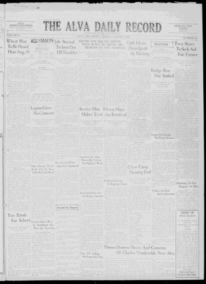 The Alva Daily Record (Alva, Okla.), Vol. 29, No. 145, Ed. 1 Friday, August 7, 1931