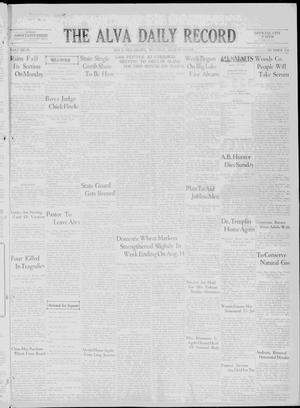 The Alva Daily Record (Alva, Okla.), Vol. 29, No. 154, Ed. 1 Tuesday, August 18, 1931