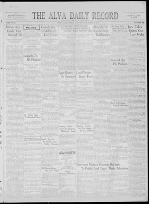 The Alva Daily Record (Alva, Okla.), Vol. 29, No. 194, Ed. 1 Saturday, October 3, 1931