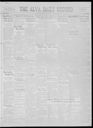 The Alva Daily Record (Alva, Okla.), Vol. 29, No. 216, Ed. 1 Thursday, October 29, 1931