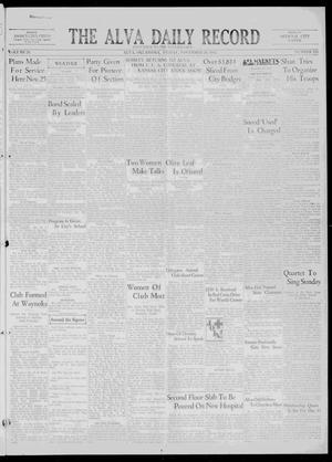 The Alva Daily Record (Alva, Okla.), Vol. 29, No. 235, Ed. 1 Friday, November 20, 1931