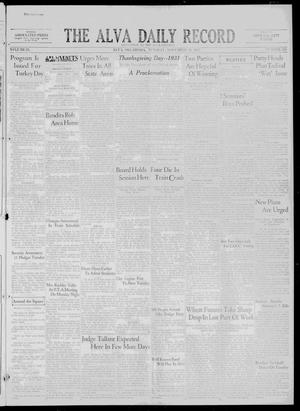 The Alva Daily Record (Alva, Okla.), Vol. 29, No. 238, Ed. 1 Tuesday, November 24, 1931