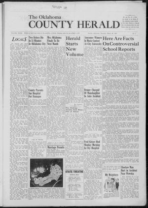 The Oklahoma County Herald (Harrah, Okla.), Vol. 33, No. 1, Ed. 1 Thursday, March 28, 1957
