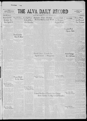 The Alva Daily Record (Alva, Okla.), Vol. 30, No. 52, Ed. 1 Tuesday, March 1, 1932
