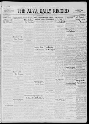 Primary view of object titled 'The Alva Daily Record (Alva, Okla.), Vol. 30, No. 90, Ed. 1 Thursday, April 14, 1932'.