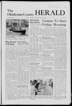 The Oklahoma County Herald (Harrah, Okla.), Vol. 36, No. 2, Ed. 1 Thursday, March 31, 1960