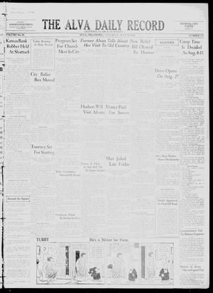 The Alva Daily Record (Alva, Okla.), Vol. 30, No. 177, Ed. 1 Saturday, July 23, 1932