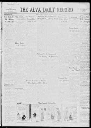 The Alva Daily Record (Alva, Okla.), Vol. 30, No. 185, Ed. 1 Tuesday, August 2, 1932