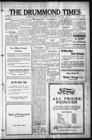 The Drummond Times (Drummond, Okla.), Vol. 1, No. 27, Ed. 1 Friday, December 5, 1924
