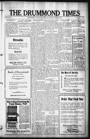 The Drummond Times (Drummond, Okla.), Vol. 2, No. 4, Ed. 1 Friday, June 26, 1925