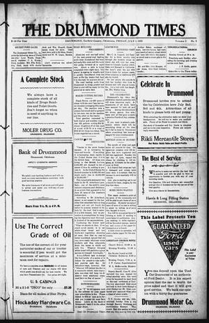 The Drummond Times (Drummond, Okla.), Vol. 2, No. 5, Ed. 1 Friday, July 3, 1925